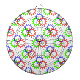 Rot, Grün und Blau Dartscheibe