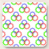 Rot, Grün und Blau Getränkeuntersetzer (Vorderseite)