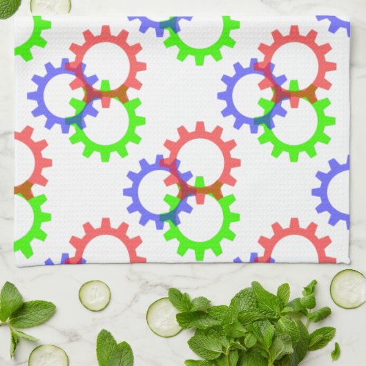 Rot, Grün und Blau Handtuch (Gefaltet)