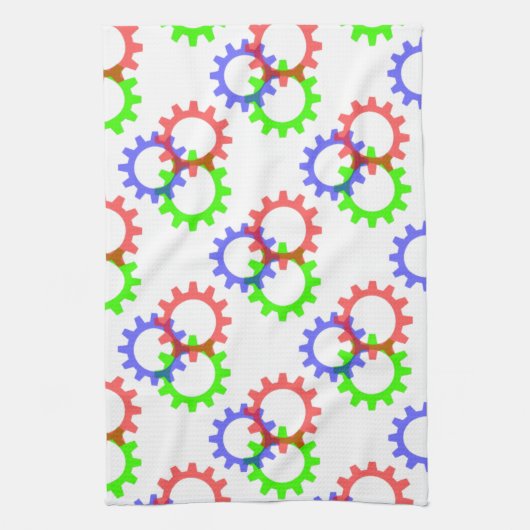 Rot, Grün und Blau Handtuch (Vertikal)