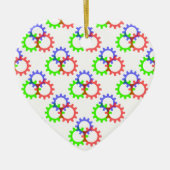 Rot, Grün und Blau Keramikornament (Vorne)