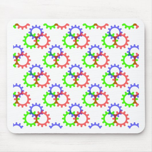 Rot, Grün und Blau Mousepad (Vorne)