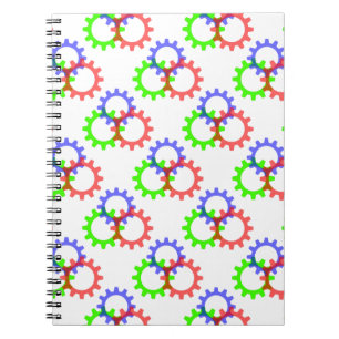 Rot, Grün und Blau Notizblock