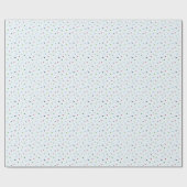 Rot, Grün und Blau Polka Docht Weihnachtsmuster Geschenkpapier (Flach)