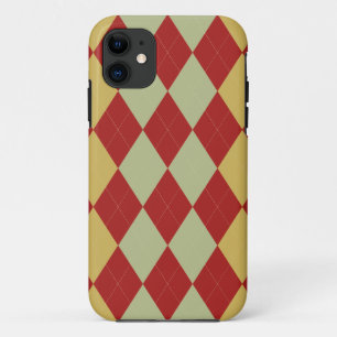 Rot, Grün und Gelb Arglye iPhone 5 Hülle