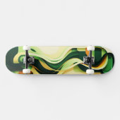 Rot, Grün und Gelb-Rundformen Skateboard (Horizontal)