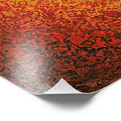 Rot Grün und Gold Muster Fotodruck (Ecke)