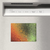 Rot Grün und Gold Muster Magnet (In Situ (Geschirrspüler))