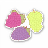 Rot, Grün und Lila Aufkleber (Vorderseite)