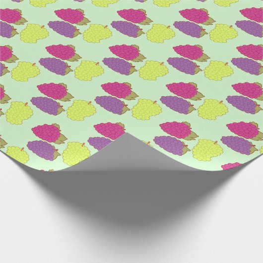 Rot, Grün und Lila Geschenkpapier (Ecke)