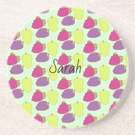 Rot, Grün und Lila Getränkeuntersetzer (Vorne)