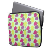 Rot, Grün und Lila Laptopschutzhülle (Vorderseite Links)