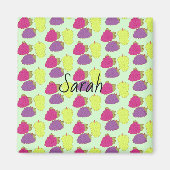 Rot, Grün und Lila Magnet (Vorne)