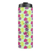 Rot, Grün und Lila Thermosbecher (Vorderseite)