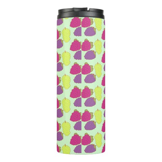 Rot, Grün und Lila Thermosbecher (Rückseite)