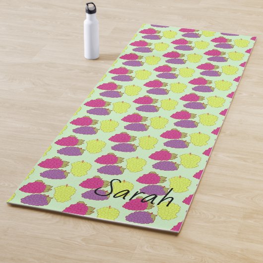 Rot, Grün und Lila Yogamatte (Beispiel)