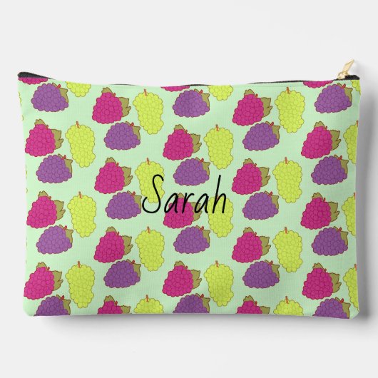 Rot, Grün und Lila Zubehörtasche (Rückseite)