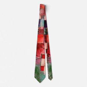 Rot-Grün- und Violetgelbe Rhythmen von Paul Klee Krawatte
