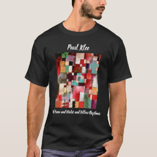 Rot-Grün- und Violett- und Gelbrhythmen Paul Klee T-Shirt