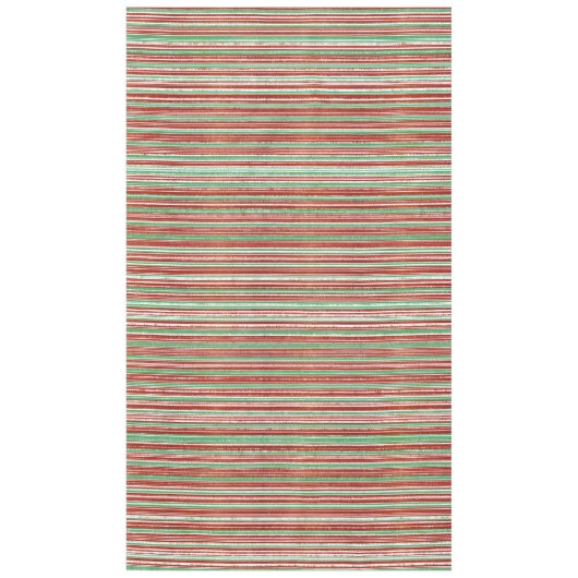 Rot, Grün und Weiß gestreiftes Muster Tischdecke (Vorderseite)