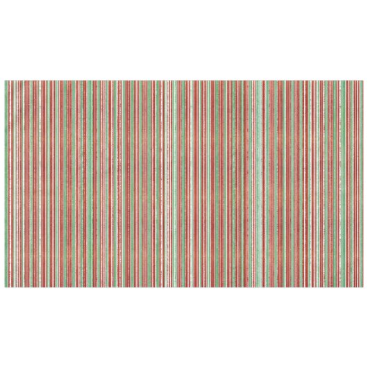 Rot, Grün und Weiß gestreiftes Muster Tischdecke (Vorderseite (Horizontal))