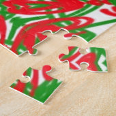 Rot, Grün und Weiß Puzzle (Seite)