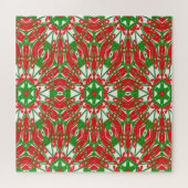 Rot, Grün und Weiß Puzzle (Horizontal)