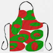 Rot, Grün und Weiß Schürze (Vorderseite)