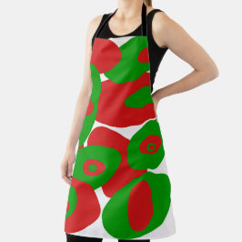 Rot, Grün und Weiß Schürze