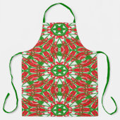 Rot, Grün und Weiß Schürze (Vorderseite)