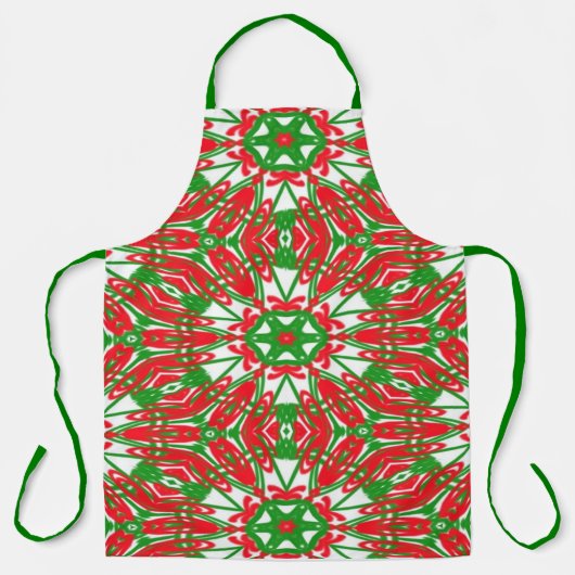 Rot, Grün und Weiß Schürze (Vorderseite)
