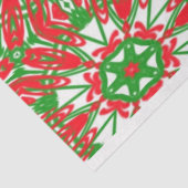 Rot, Grün und Weiß Seidenpapier (Ausschnitt)