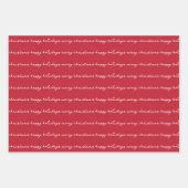 Rot-Grün-Urlaub Geschenkpapier Set (Vorderseite)