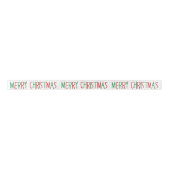 Rot-Grün-Weihnachten Satinband (Vorderseite)