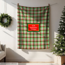 Rot Grün Weihnachtsdecke Moderne Gemütliche Optik