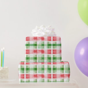 Rot Grün Weiß Streifen Geburtstag Geschenkpapier