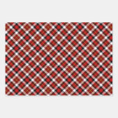 Rot-Grün-Weiß und Schwarz-Kariert Geschenkpapier Set (Vorderseite)