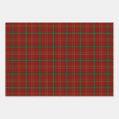 Rot-Grün-Weiß und Schwarz-Kariert Geschenkpapier Set (Vorderseite)