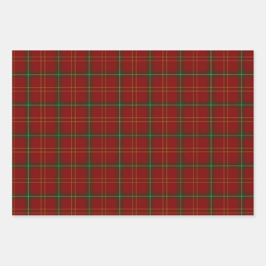 Rot-Grün-Weiß und Schwarz-Kariert Geschenkpapier Set (Vorderseite)