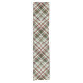 Rot-Grün-Weiß-Weihnachten kariert Kurzer Tischläufer (Vorderseite)