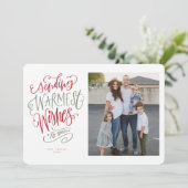 Rot-Grün-Wunschfotokarte Einladung (Stehend Vorderseite)