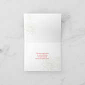 Rot grüne Blume + Schmetterling Hochzeit danke (Innenseite)