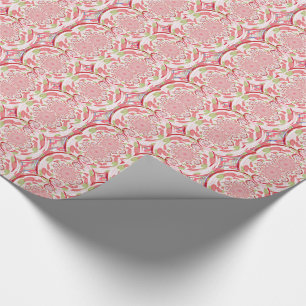 Rot-grüne Bursts Abstract Design Geschenkpapier