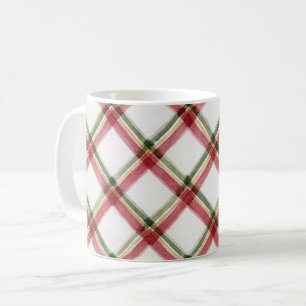 Rot Grüne Creme Streifen Kaffeetasse