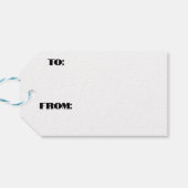 Rot-grüne Diagonalstreifen Geschenkanhänger (Rückseite Horizontal)