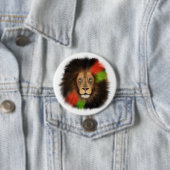 Rot-Grüne-Dschungelkatze Button (Beispiel)