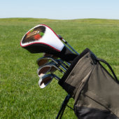Rot-Grüne-Dschungelkatze Golf Headcover (In SItu)
