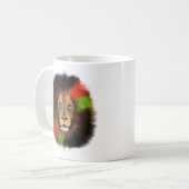 Rot-Grüne-Dschungelkatze Kaffeetasse (Vorderseite Links)