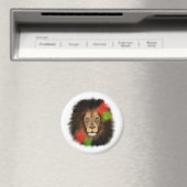 Rot-Grüne-Dschungelkatze Magnet (In Situ (Geschirrspüler))