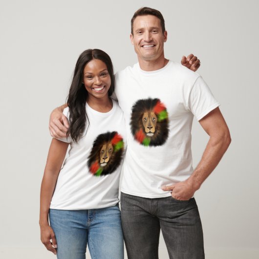 Rot-Grüne-Dschungelkatze T-Shirt (Unisex)